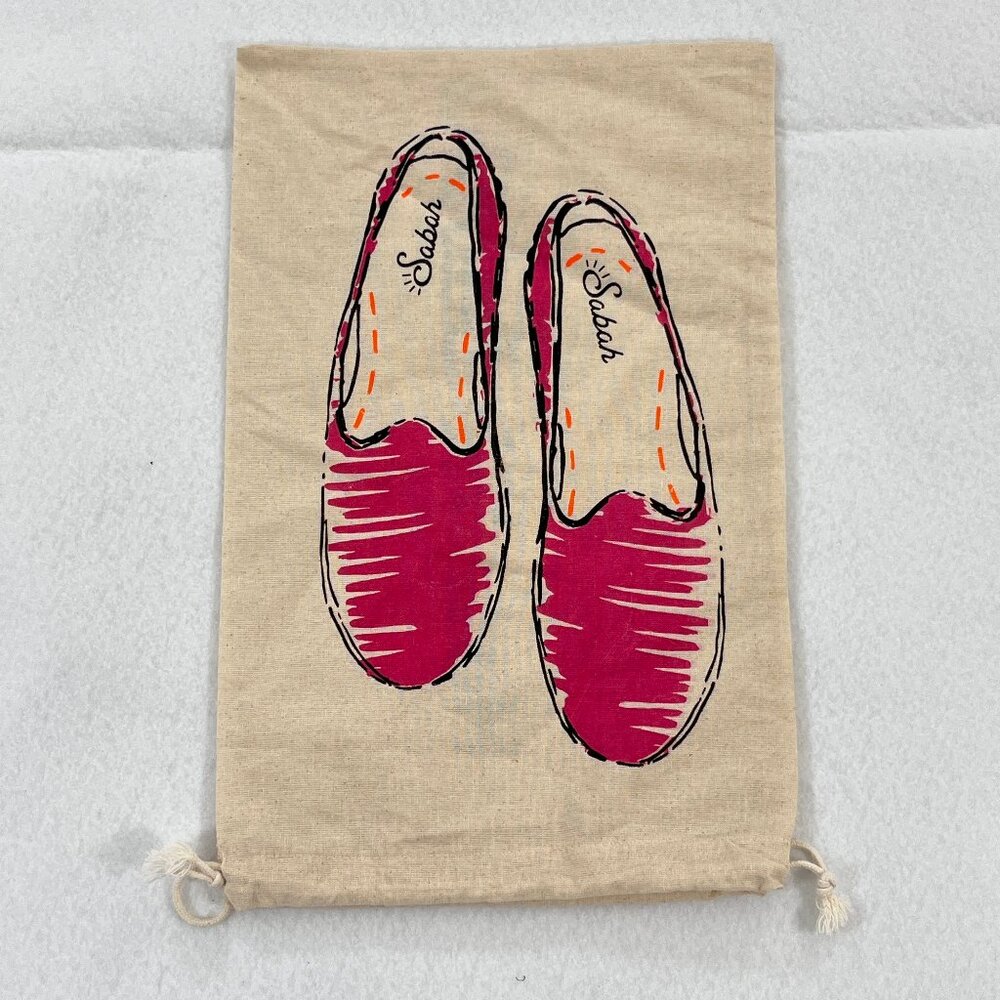 SABAH Shoes 9.5" x 15" Dustbag Authentic Drawstring Cotton Storage Pouch Only